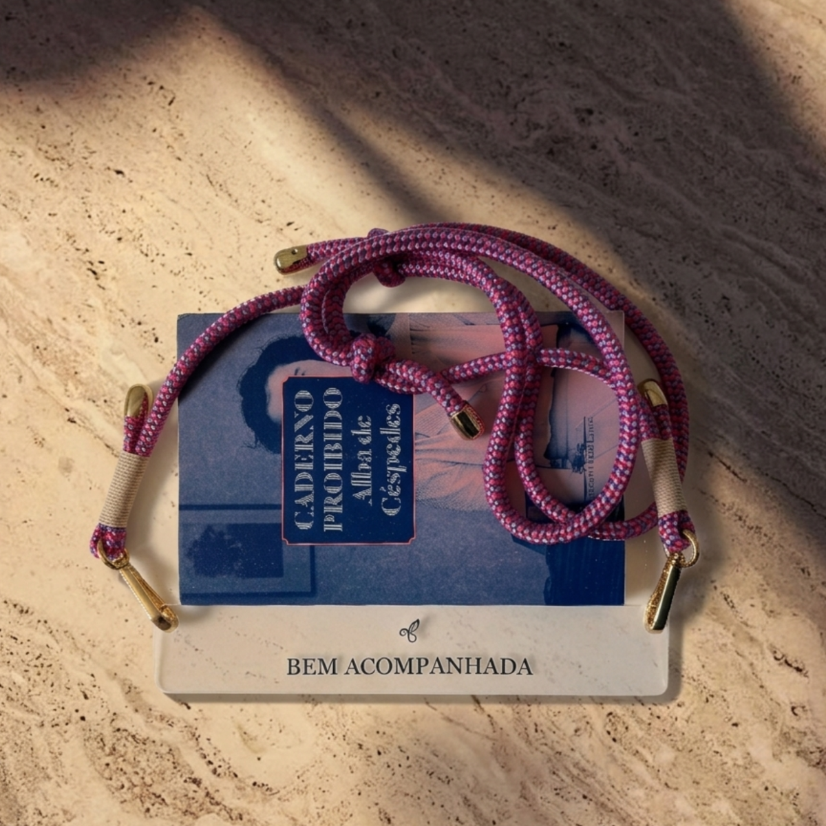 BOOKMARK "SORRY, I'M BOOKED" WITH NAUTICAL ROPE HANDLE
